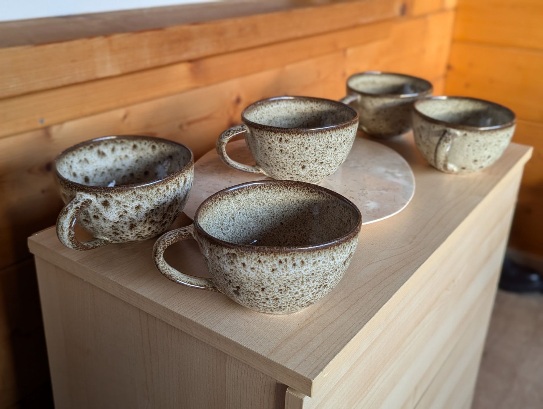 H&M Tazze: 5 Kaffeetassen Keramik braun beige – Nuovo (secondo la descrizione) da Altendorf venduto da jak_lkk8