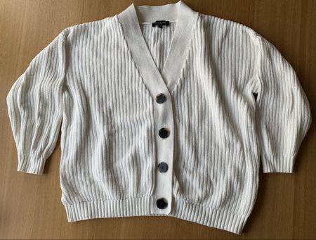 Cardigan Selected Femme Weiss Grösse M Baumwolle guter Zusta