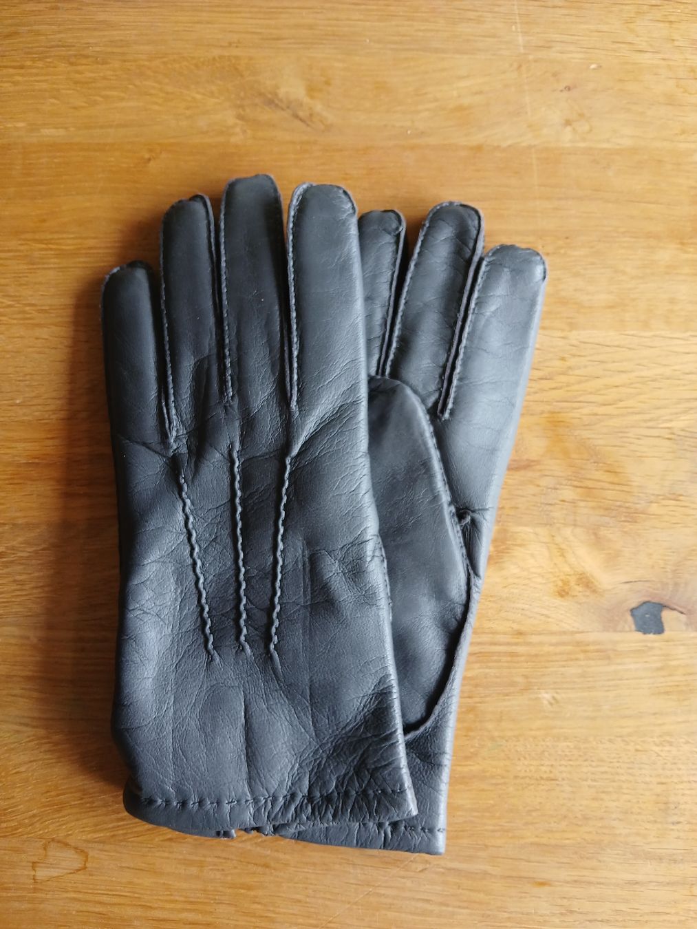 Handschuhe & Handstulpen: Lederhandschuhe Grösse 9 grau mit Wollfutter neu – Neu (gemäss Beschreibung) aus Kleindöttingen von Christina22