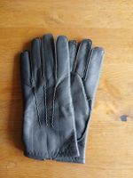 Lederhandschuhe Grösse 9 grau mit Wollfutter neu
