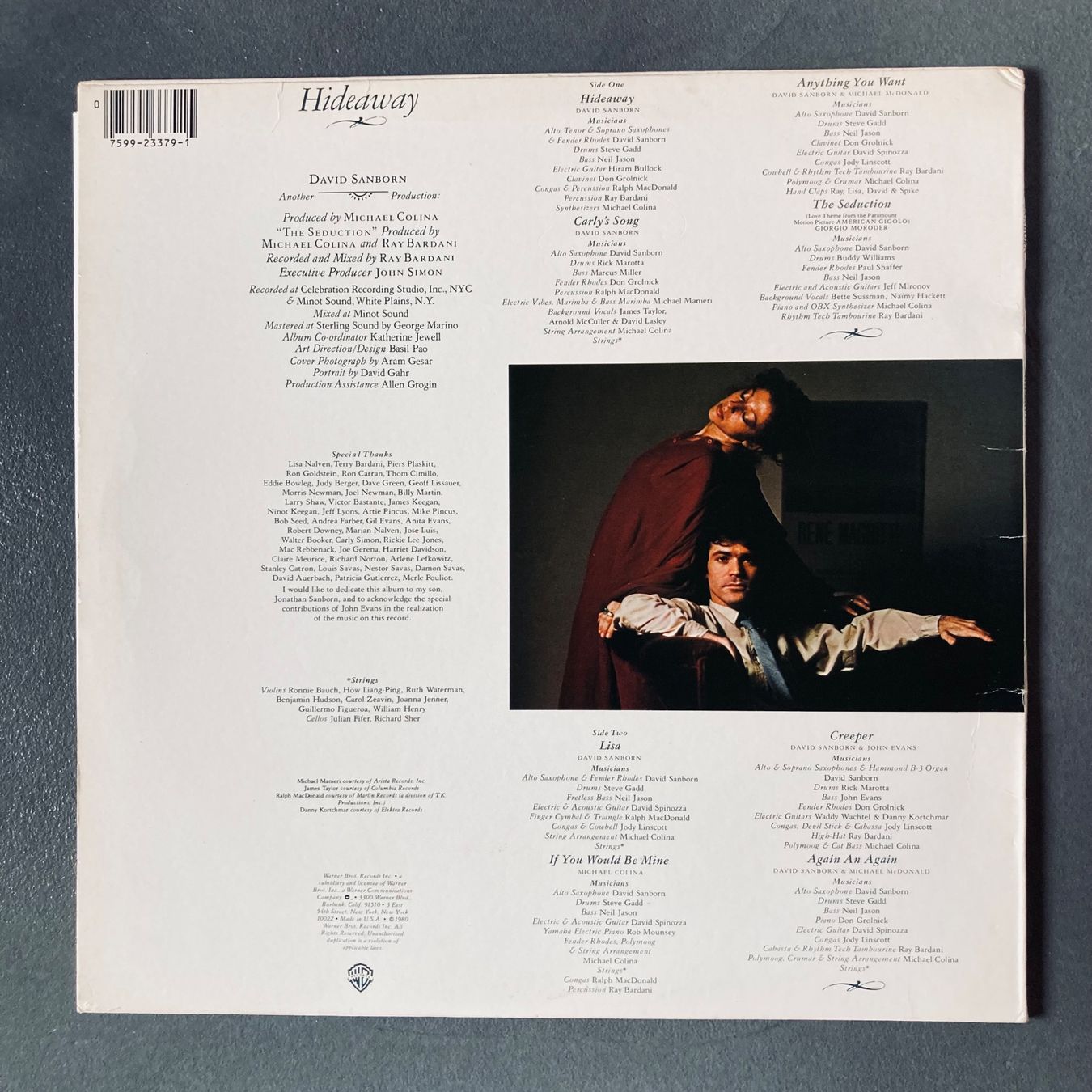 Dischi in vinile: David Sanborn - Hideaway - LP – Usato da dachsen venduto da oheio 1