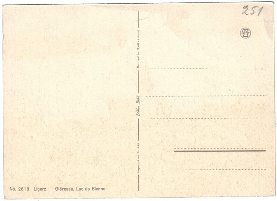 Cartoline postali: Ligerz - Gléresse – Usato da Frauenfeld venduto da POML 1