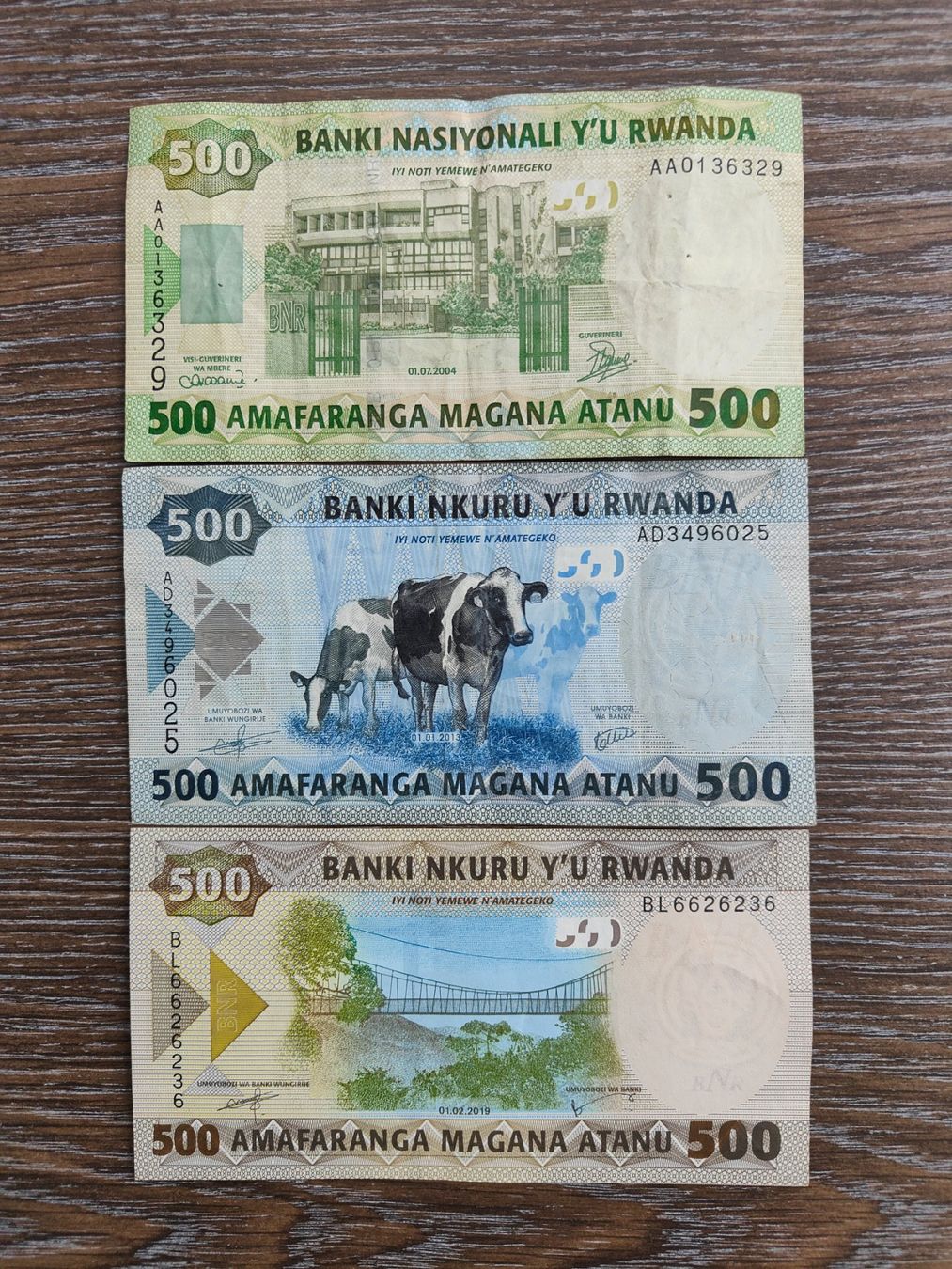 Banconote: LOT Rwanda 3 Stück !!!!!! – Usato da Flaach venduto da Lonzo99