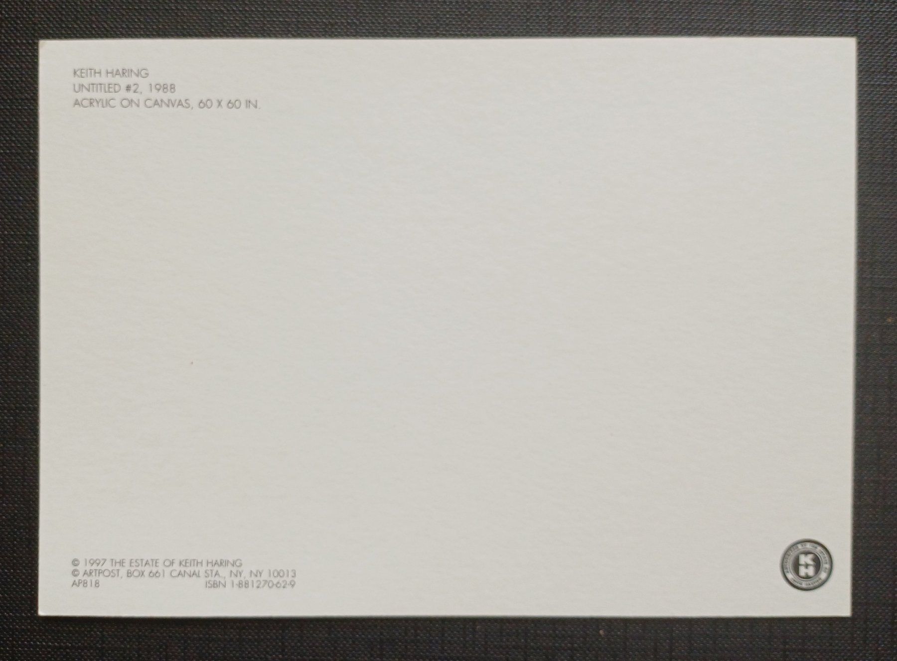 Cartoline postali: AK Artpost KEITH HARING 1997 – Usato da Brittnau venduto da simionius 1