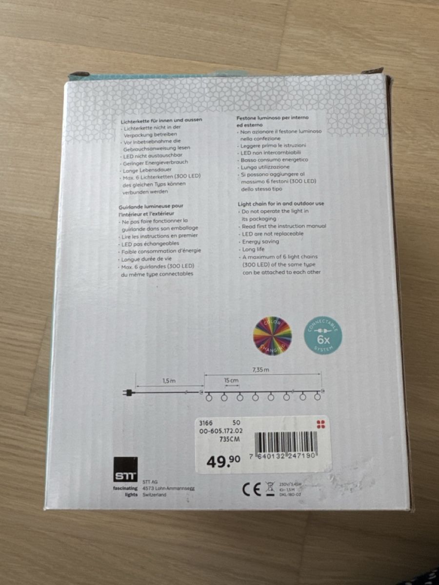 Lichterketten & Leisten: Lichterkette indoor/outdoor 7.35m – Neu und originalverpackt aus Dübendorf von ste_2f9p 1