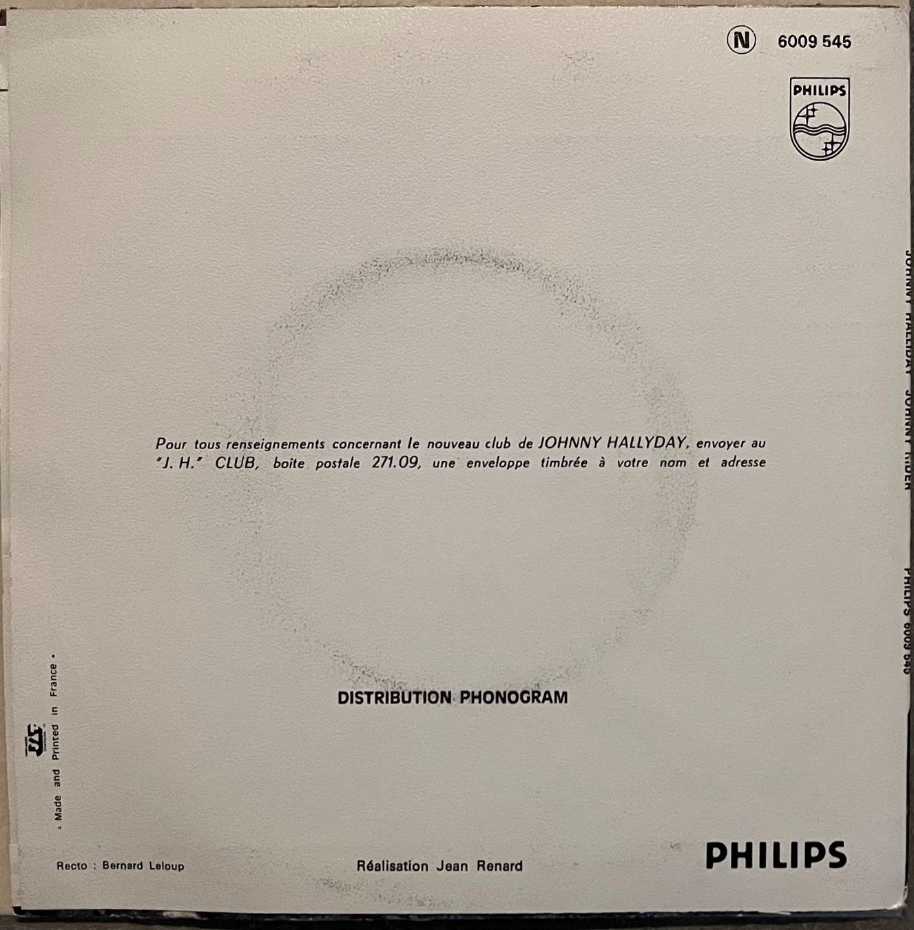 Schallplatten: JOHNNY HALLYDAY - JOHNNY RIDER – Gebraucht aus Bussigny von vinyl-pas-cher 1