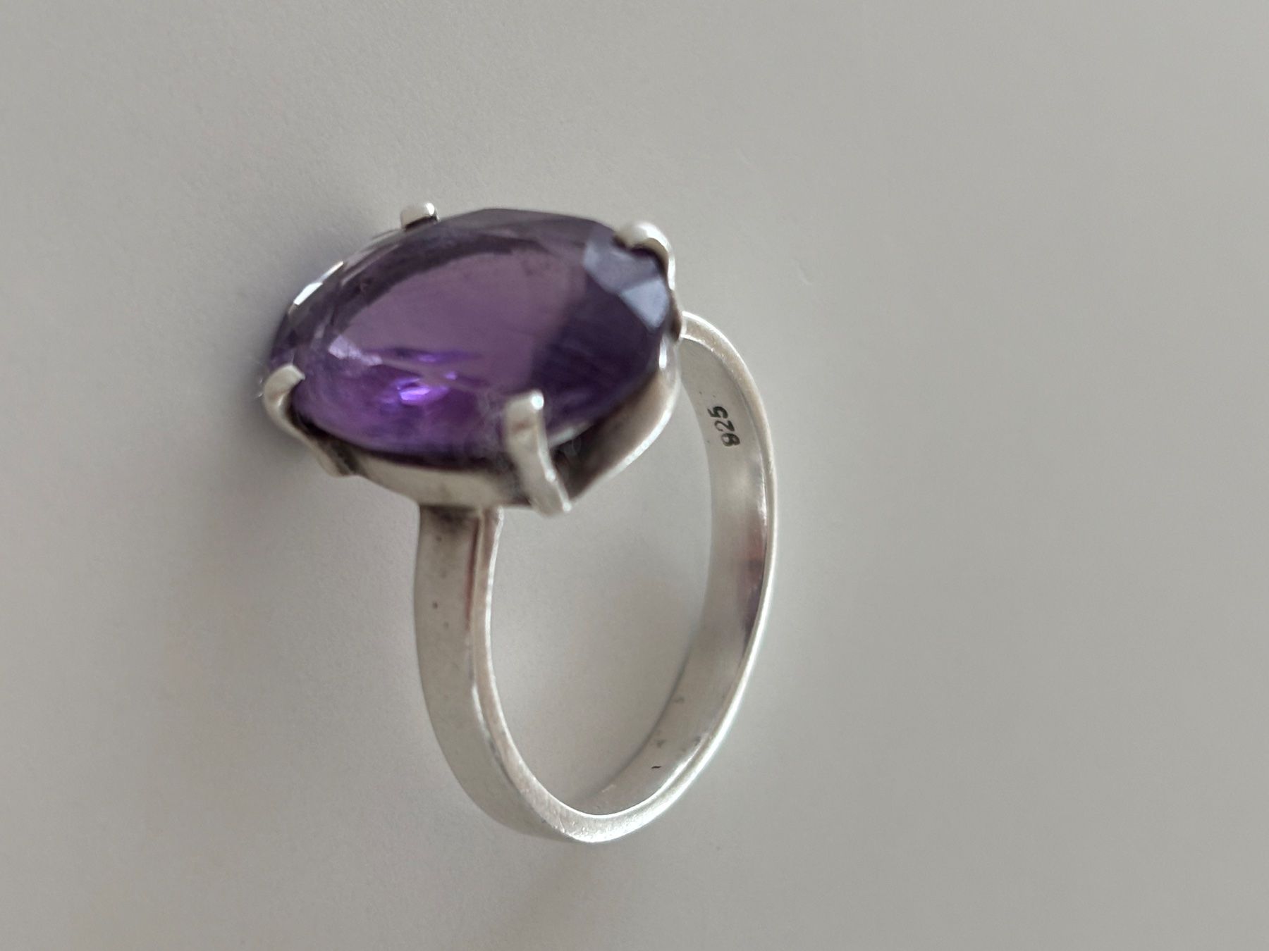 Ringe: Ring Silber 925 mit natürlichen Amethyst – Gebraucht aus Stein AR von EvaL056 3