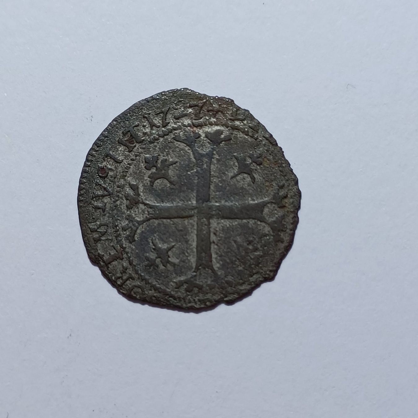 Alle Münzen: 1/2 Batzen 1727 Obwalden HMZ 2-737b – Gebraucht aus Pfäffikon ZH von Schweizer_Muenzen 1