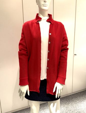 Cardigan rouge, dame,,cachemire , 40