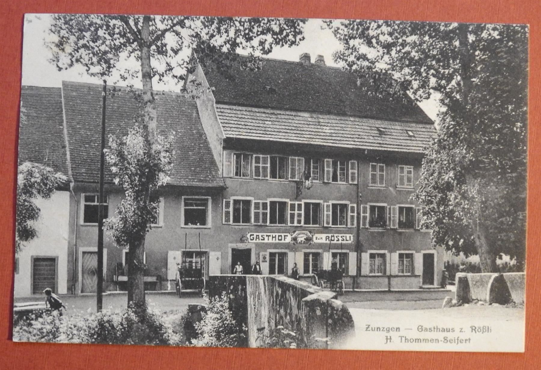 Cartoline postali: Zunzgen Gasthaus Rössli – Usato da Rain venduto da 999-800-K