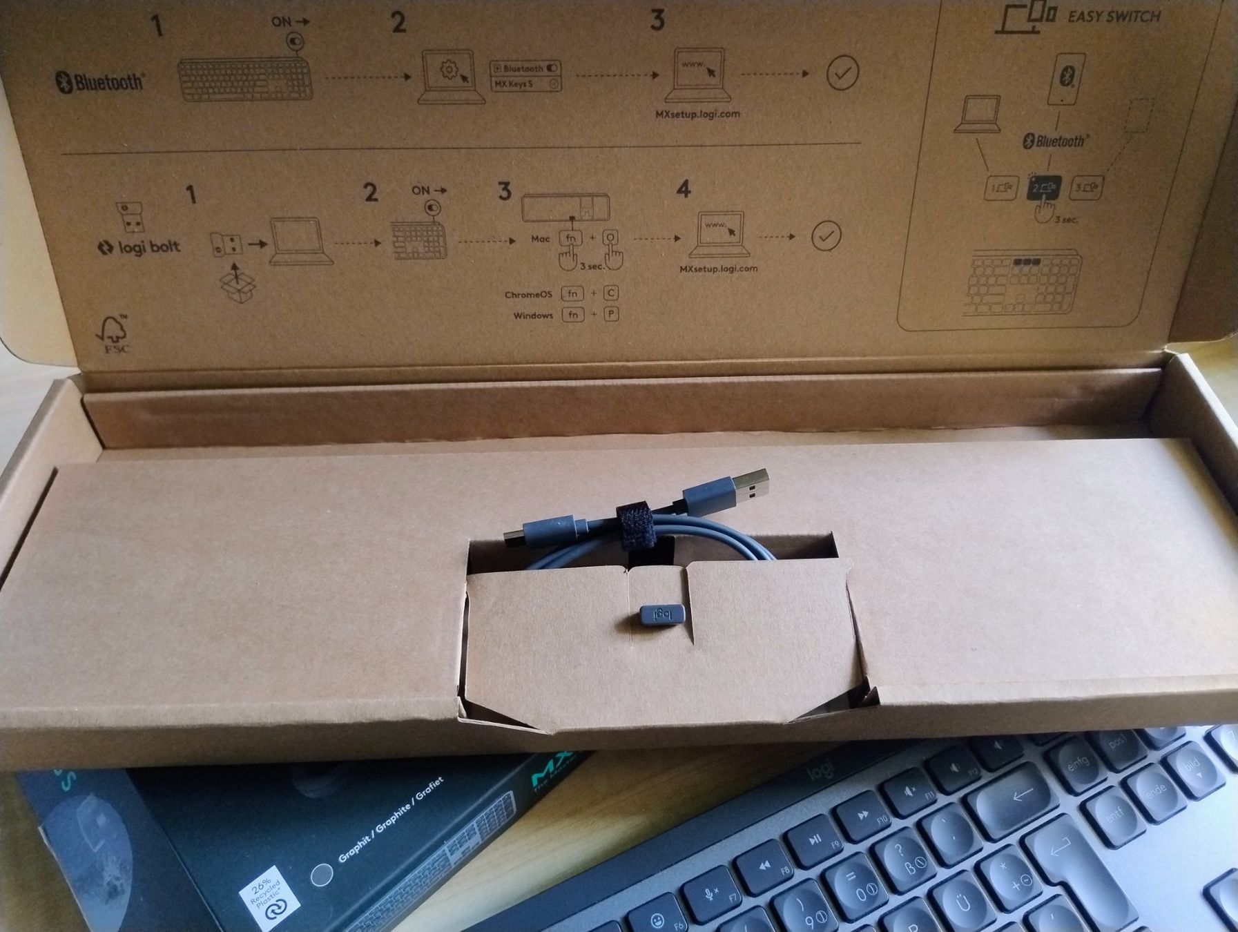 Logitech Claviers: Logitech MX Keys S | Bluetooth | wiederaufladbar | kabellos – D'occasion à Beckenried par SCHEMA79 5
