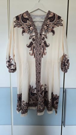 ​😍 Boho Kaftan Tunika Kleid - L - Paisley-/Mandala-Muster