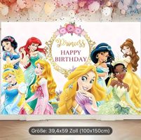 1 x Disney Prinzessinnen-Cartoon-Geburtstagsposter