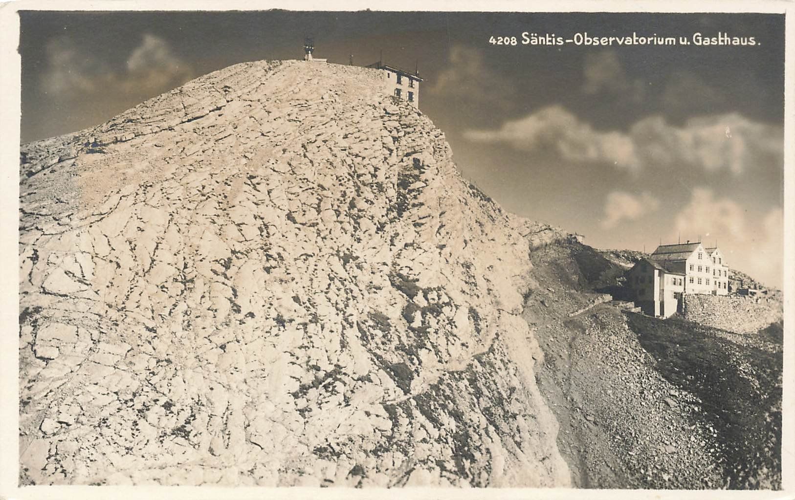 Ansichtskarten: Säntis-Observatorium u. Gasthaus – Gebraucht aus Schwyz von Seffi56
