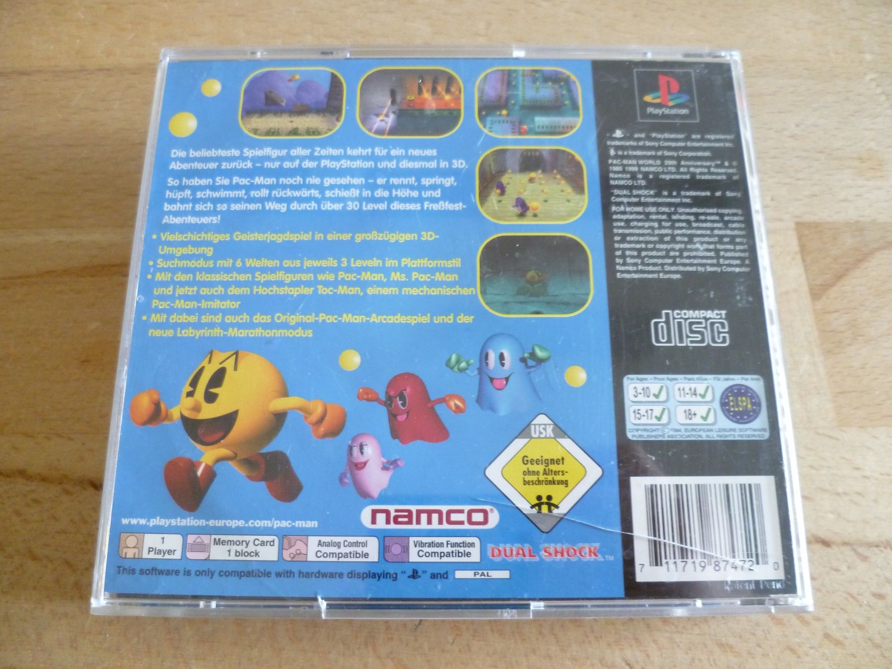 Sony Giochi: Pac-Man World - Sony PS1 – Usato da Thalwil venduto da ranx 2