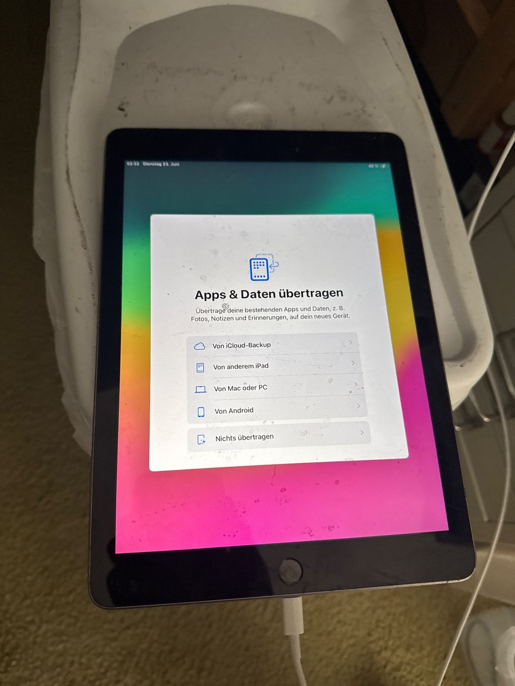 Apple Tablet PC: Ipad 6. Generation - A1893 - ohne icloude / top Zustand – Difettoso da Olten venduto da HoYa01