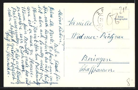 Cartoline postali: AK Rikon, Neues Schulhaus – Usato da Berlin venduto da bartko-reher 1