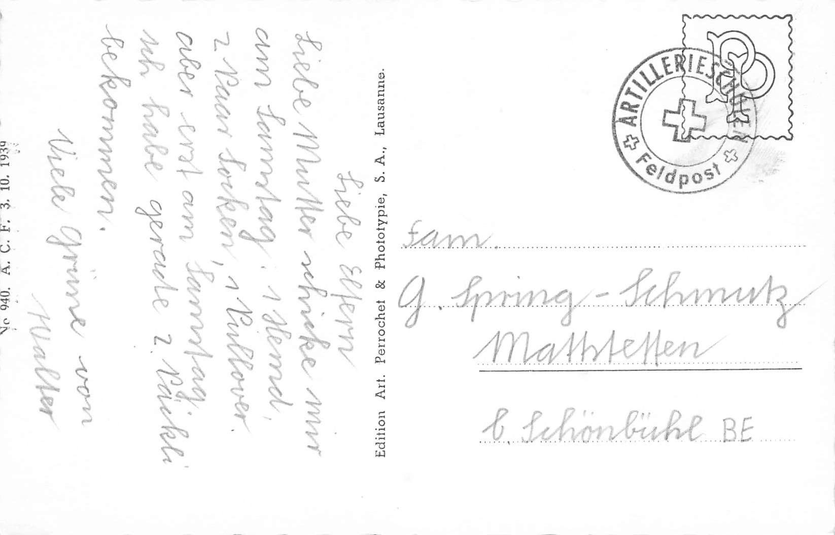 Cartoline postali: Orsonnens – Usato da Biasca venduto da Blenio71 1