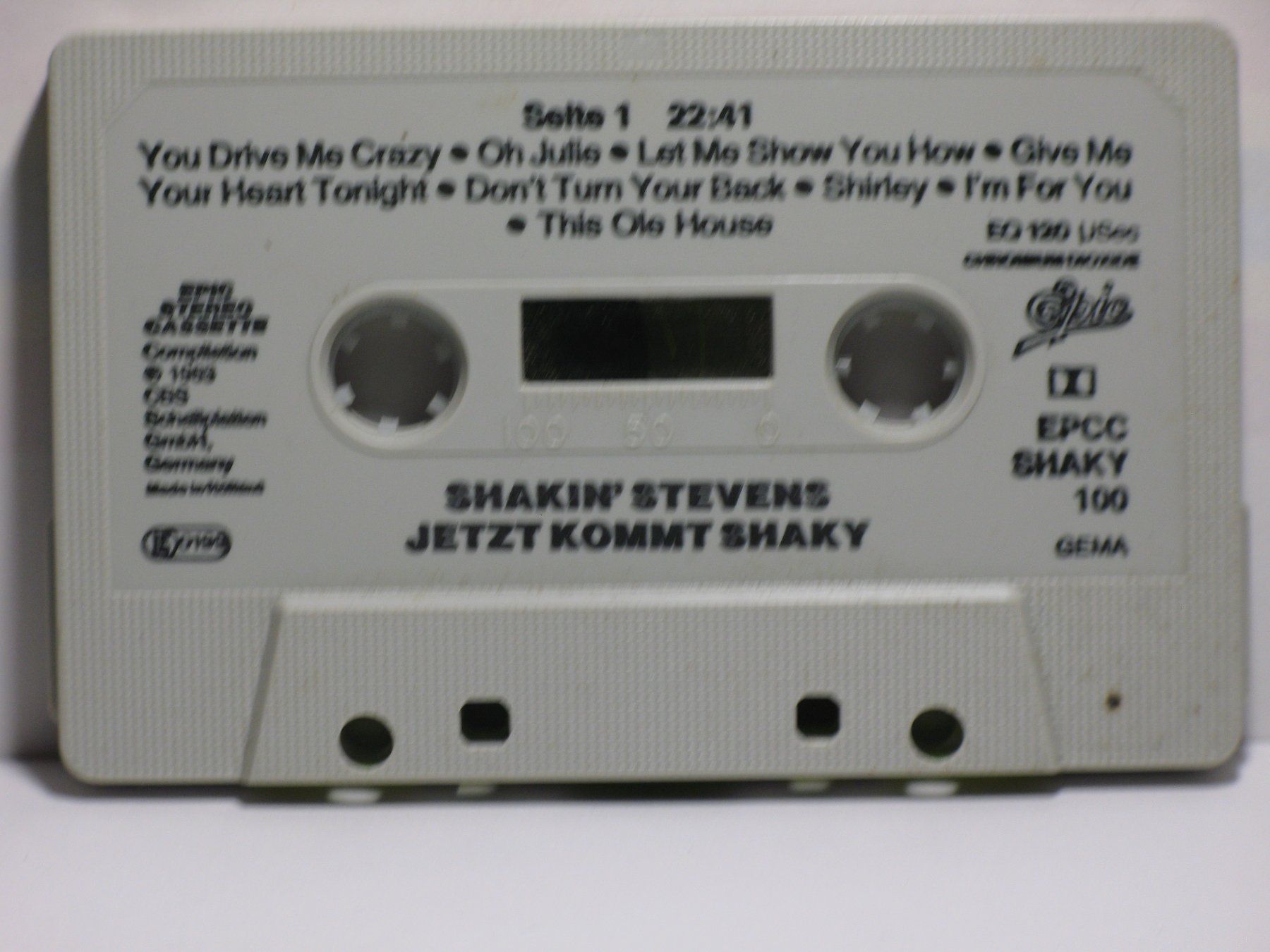 Musicassette: SHAKIN  STEVENS    Jetzt kommt  Shaky – Usato da Langnau i. E. venduto da gf2_29jt 3