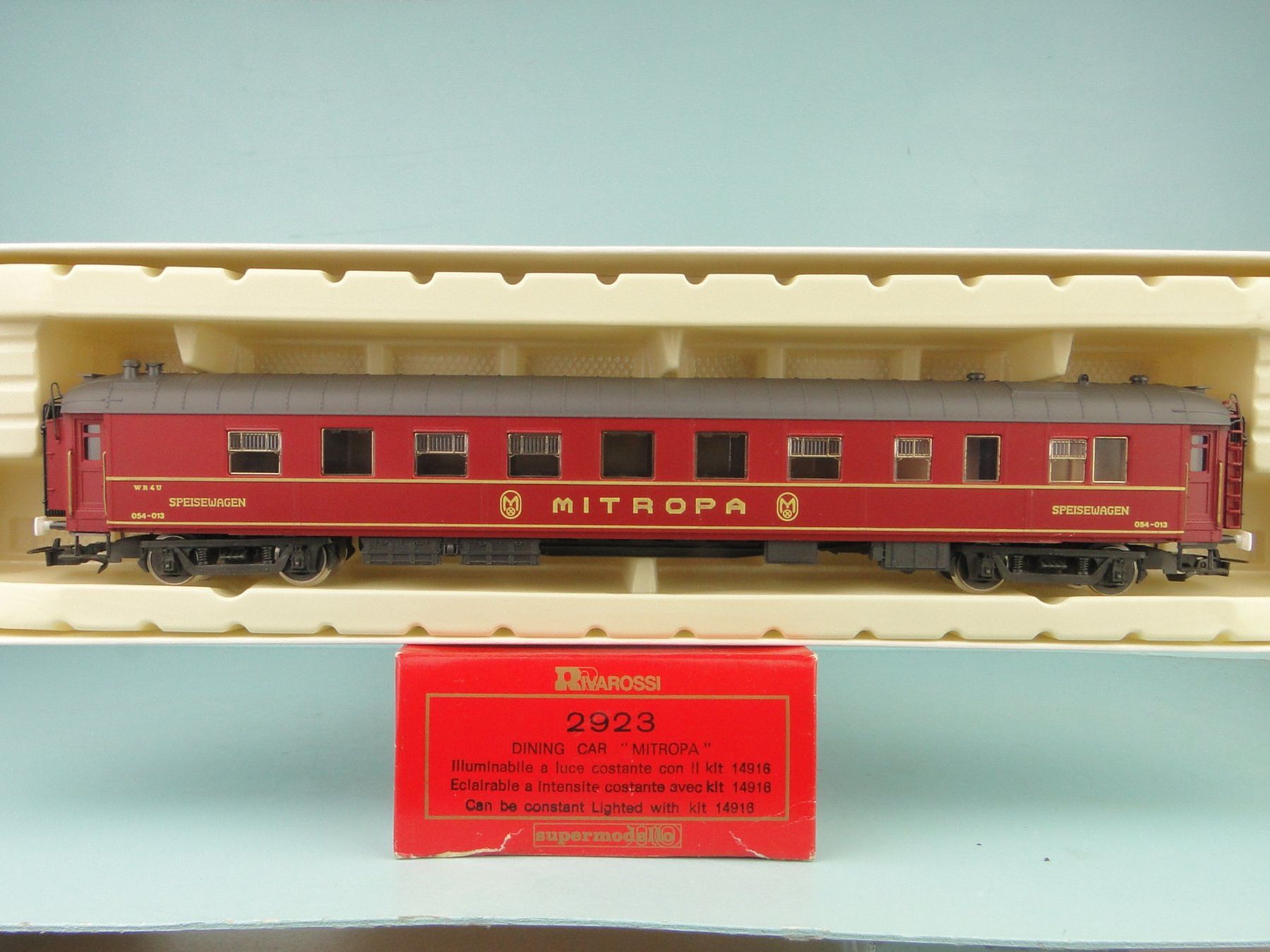 Rivarossi Modelleisenbahnen: Rivarossi H0 2923 Dining Car Mitropa – Gebraucht aus Bülach von cann11 7