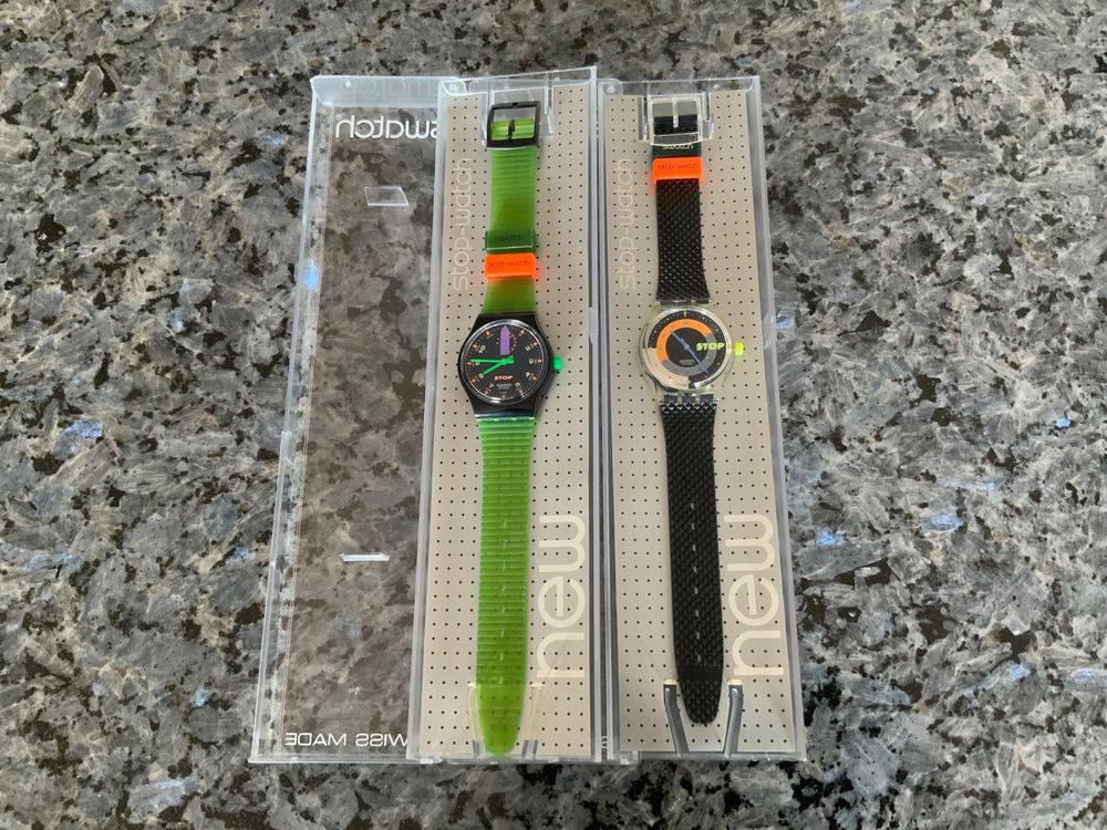 Stop Swatch, 2er Set, COFFEE BREAK UND JESS RUSH, Neu (Neu und ...