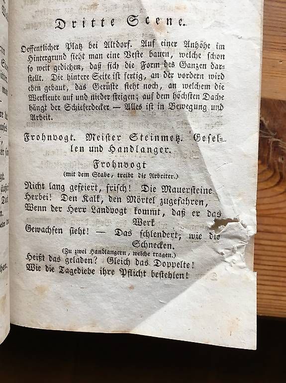 Bücher: Antikes Buch "Schillers Wilhelm Tell", 1833 – Gebraucht aus Ettingen von bri_6bhw 2