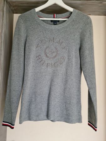 Pull gris Tommy Hilfiger, taille M