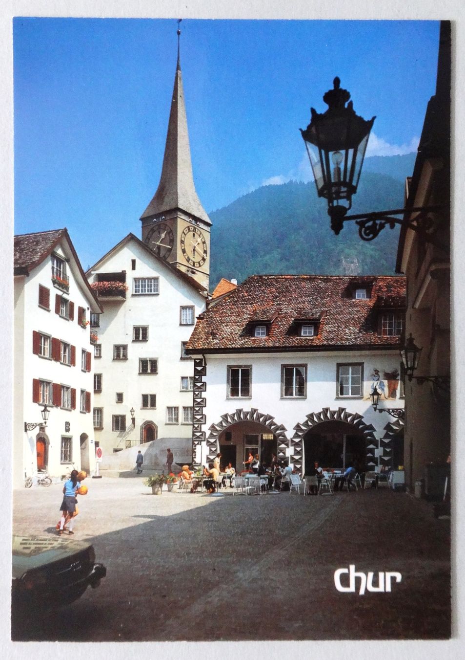 Ansichtskarten: Chur, "Arcas" und "Martinsturm", Altstadt – Gebraucht aus Fétigny von Billy2miny