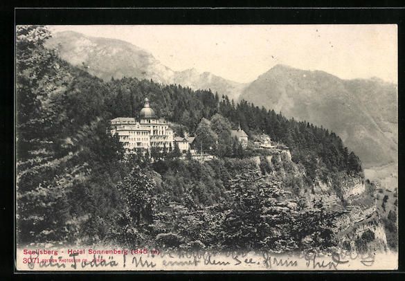 Cartoline postali: AK Seelisberg, Hotel Sonnenberg, 1906 – Usato da Berlin venduto da bartko-reher