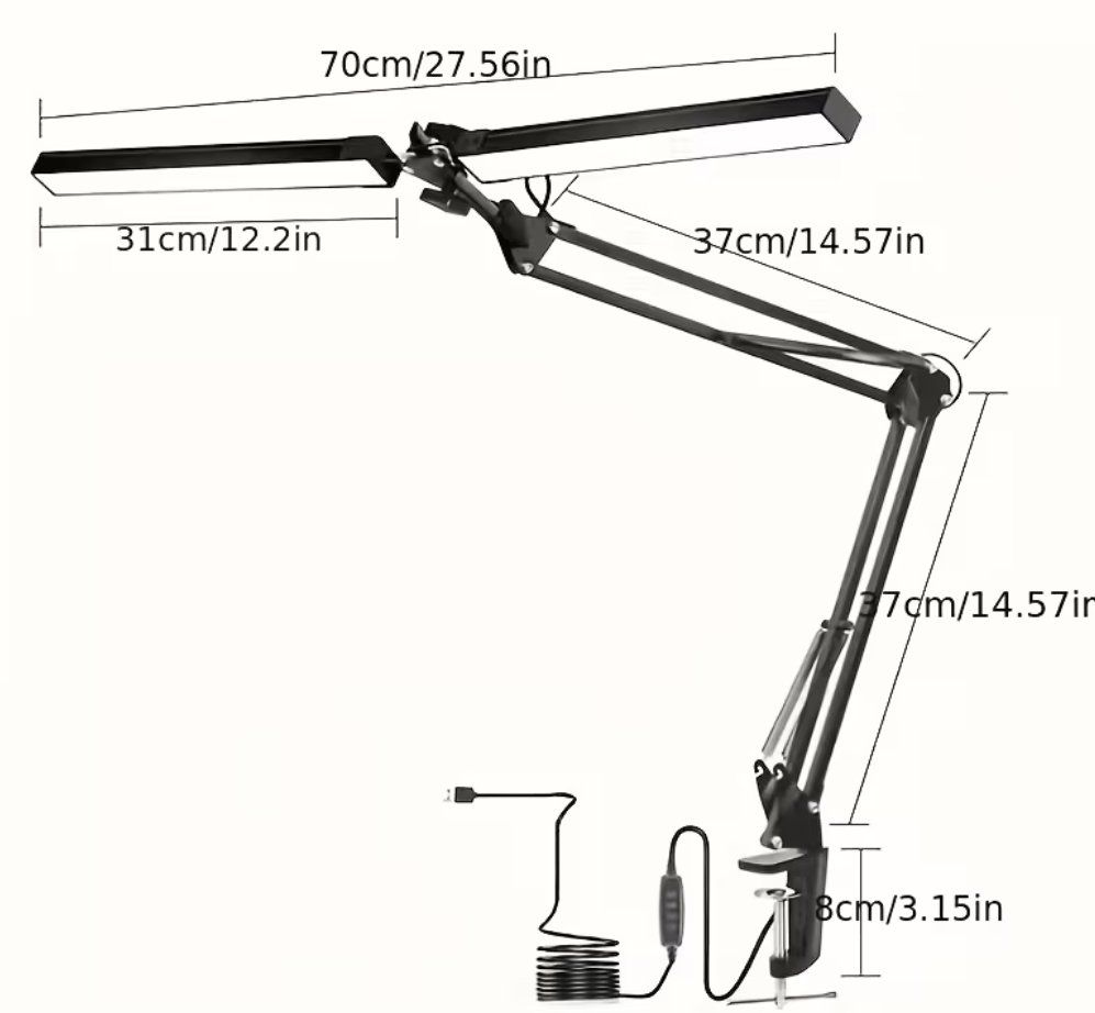 Lampes: Lampada da scrivania a LED doppia – D'occasion à Osogna par dan_8vzm