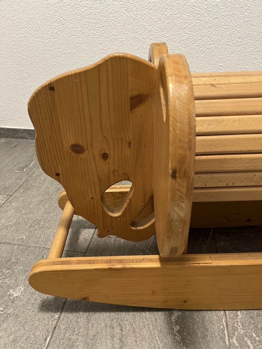 Sonstige Gartenschaukeln: Schaukel-Elefant Holz – Gebraucht aus Wolfwil von Poulet60 2