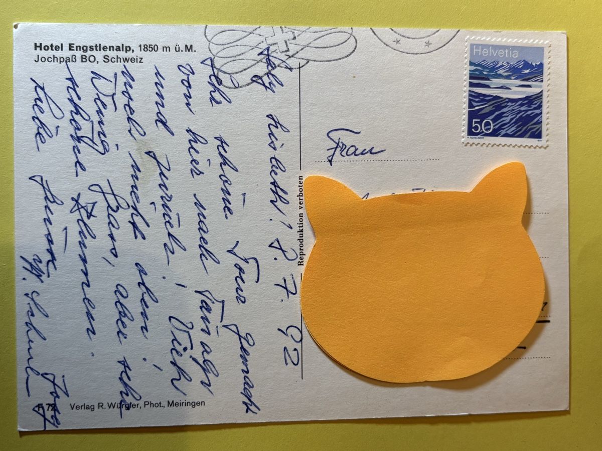 Cartoline postali: AK von Hotel Engstlenalp / Jochpass – Usato da Rümlang venduto da Kartenpost1 1