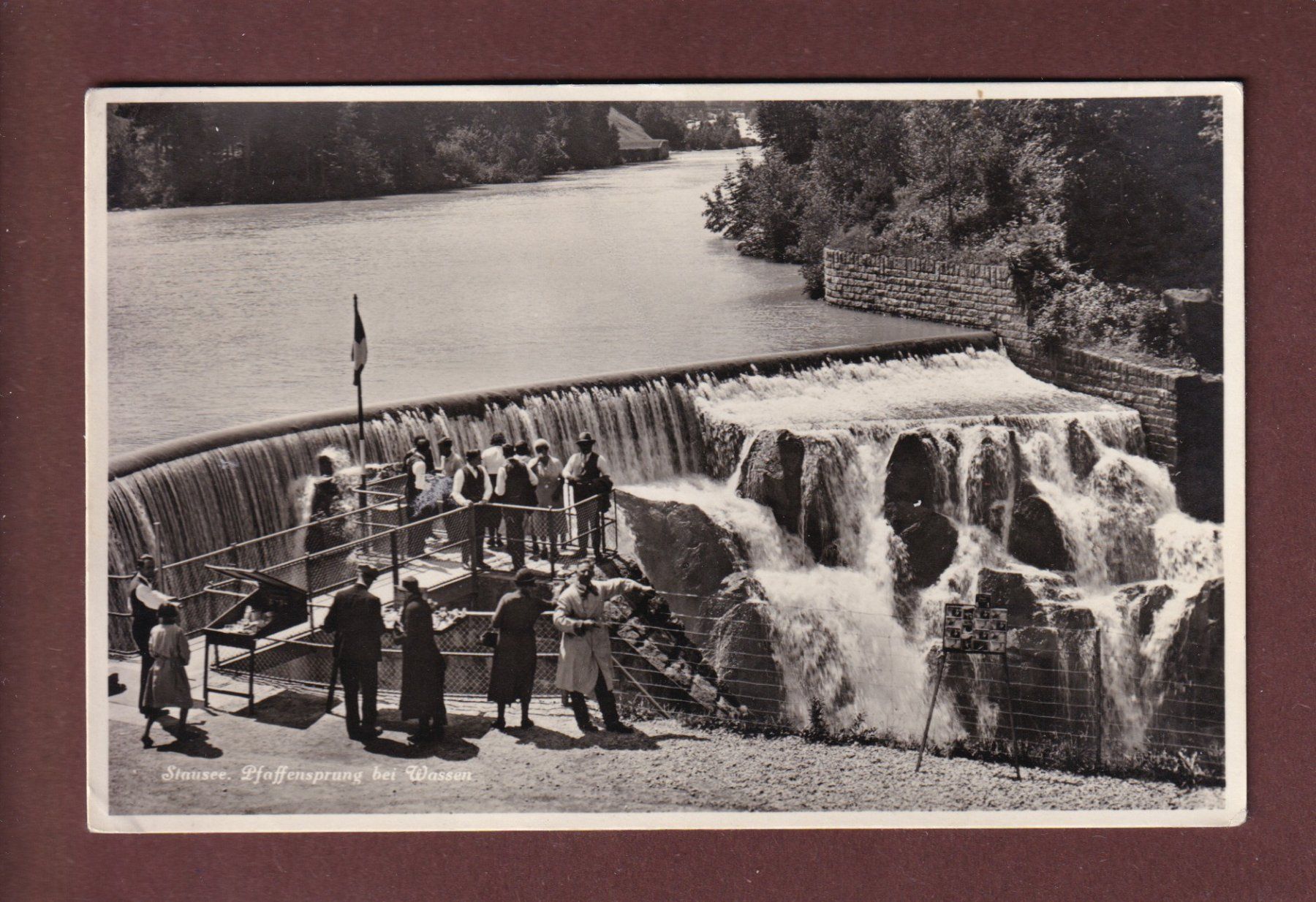 Ansichtskarten: PFAFFENSPRUNG bei Wassen - Stausee - Leute – Gebraucht aus Pully von nicecards-shop