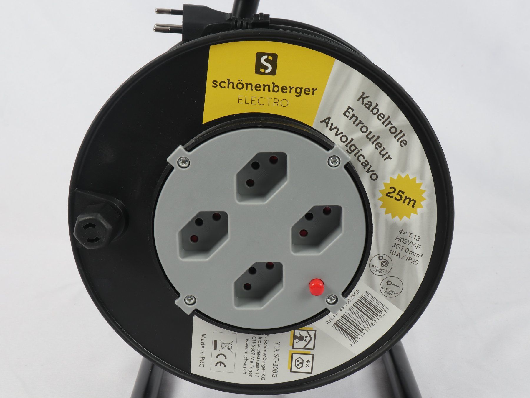 Kabel: SCHÖNENBERGER Kabelrolle 25 Meter – Neu (gemäss Beschreibung) aus Steinen von Restwert_Steinen 1