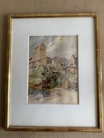 FRANZ SALES MEYER Aquarell MEERSBURG von 1920