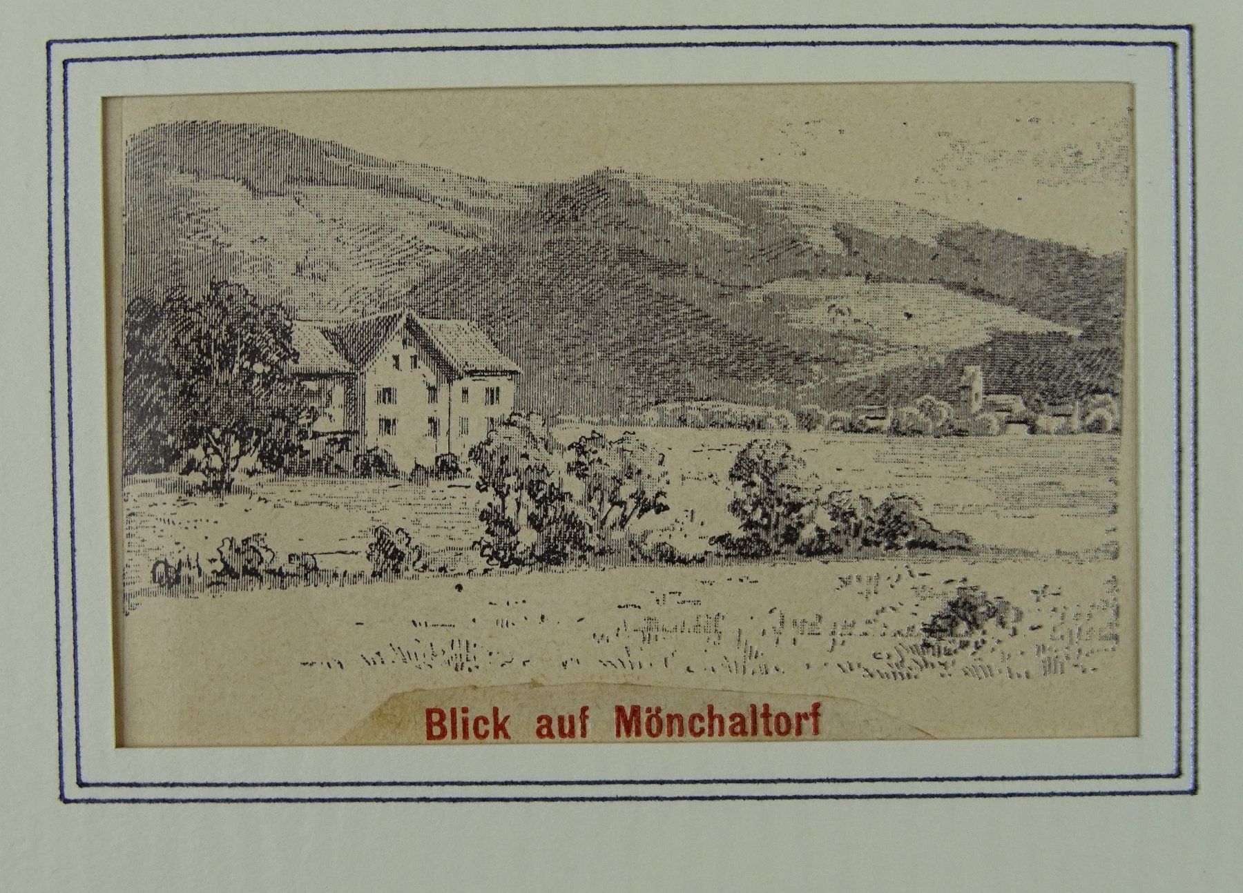 Incisioni: MÖNCHALTORF, ZINKÄTZUNG 1896 – Usato da Grüningen venduto da Kartensammler