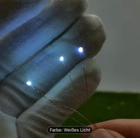 5 Stk. Mikro LED‘s 3V weiss 1x0,5x0,4mm neu