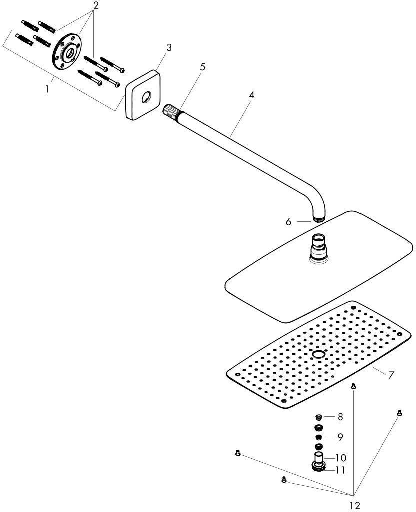 Hansgrohe Pommeaux de douche: Hansgrohe Raindance E 1jet EcoSmart – Neuf avec emballage d'origine à Bottighofen par zaap 3