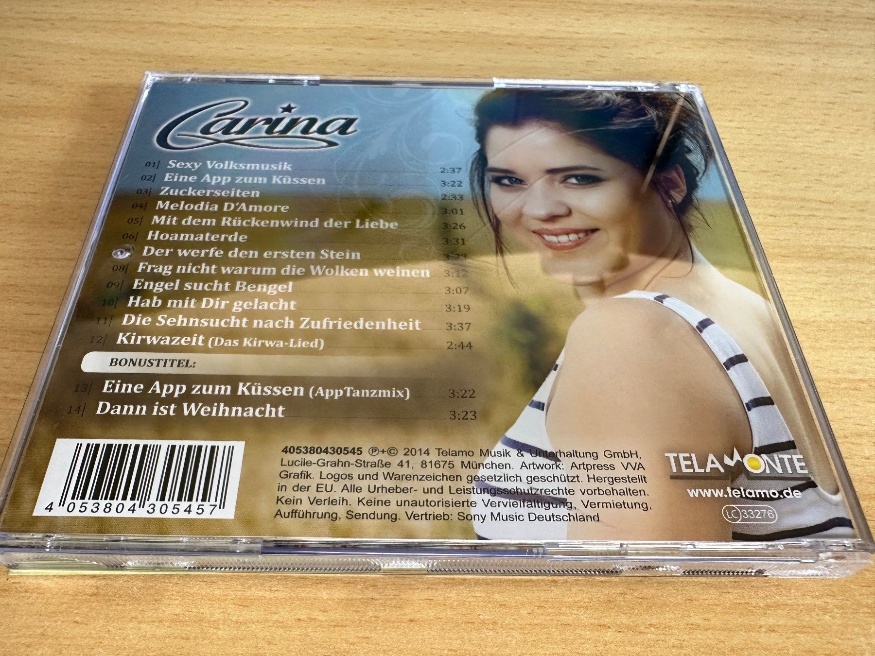 CD: Carina – Sexy Volksmusik – Usato da Rikon im Tösstal venduto da Alpenmutz 1