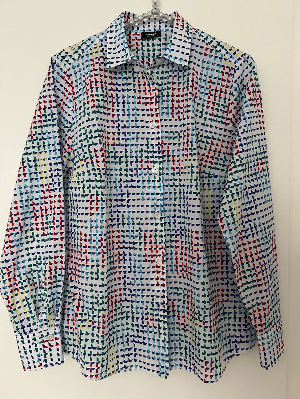 Walbusch Camicette: Walbusch Damen Hemdbluse Gr.38, bunt gemustert, Top Zustand! – Nuovo (secondo la descrizione) da Horn venduto da Resvi 1