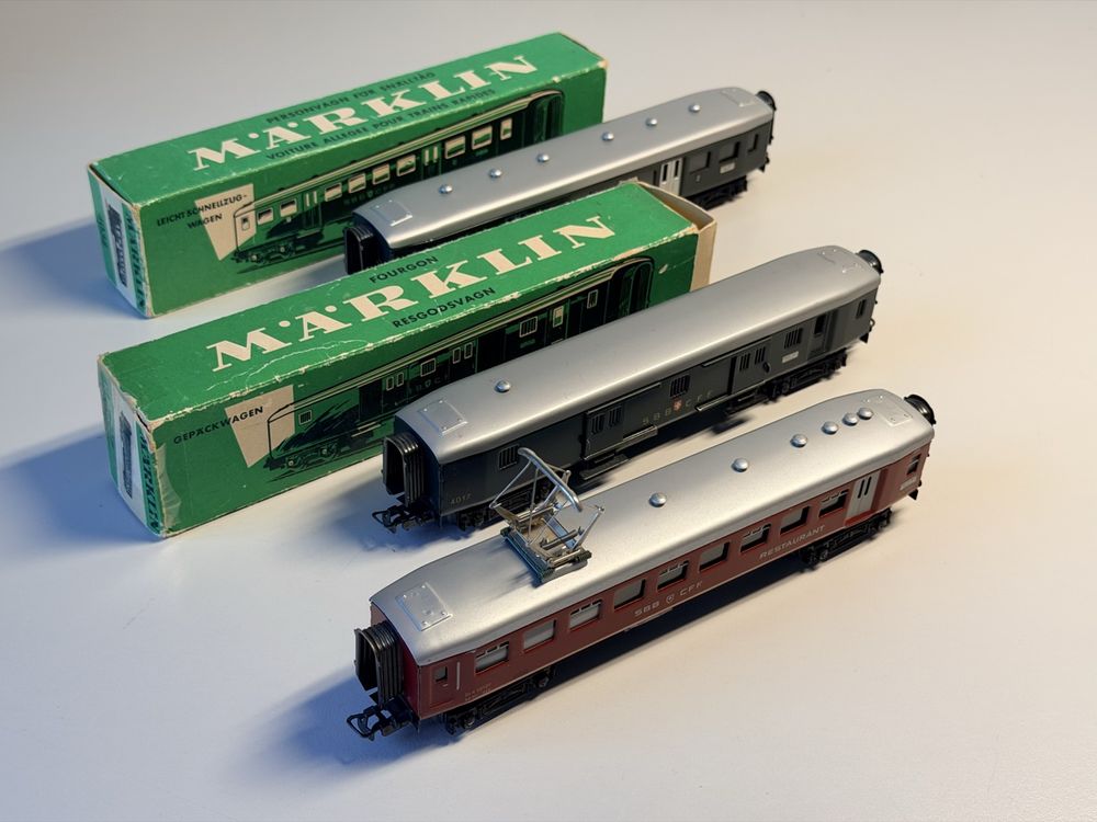 Märklin Leichtstahlwagen Zug 4017, 4035 und 4038 AC (Gebraucht) in ...