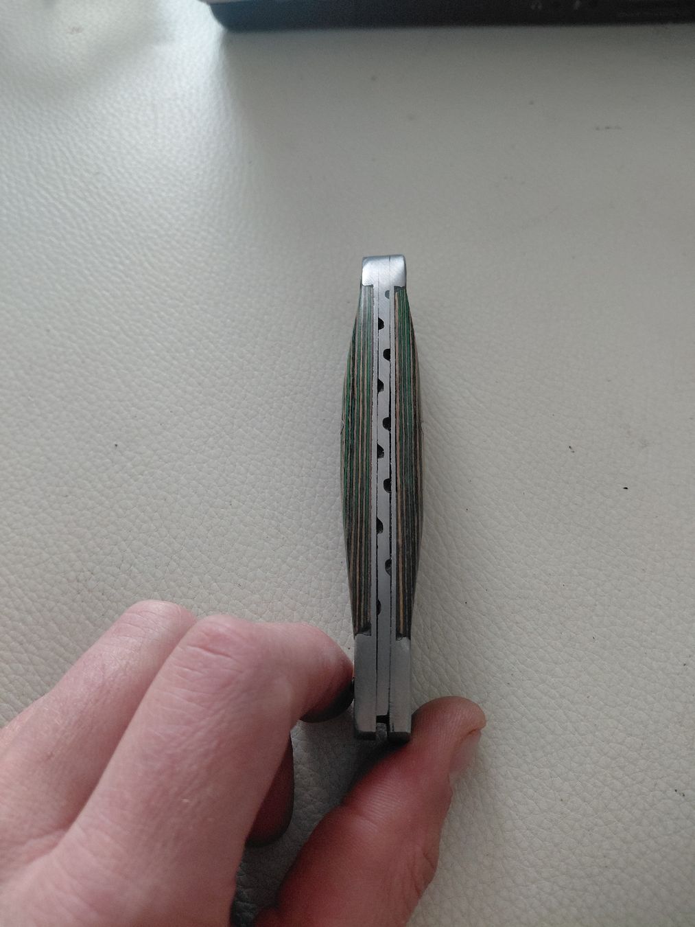 Coltelli tascabile: Taschenmesser mit grünem Holzgriff, – Usato da Belp venduto da mar_76s8 4
