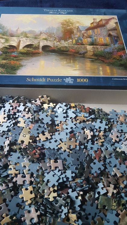 Schmidt Spiele Thomas Kinkade Puzzle - 2000 Teile Sommer In Cobblestone