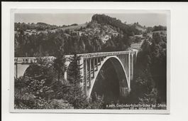 AK 1935 Gmündertobelbrücke bei Stein - Appenzell