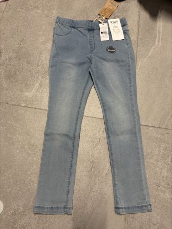 Pantalon jeggings stretch taille ajustable 134 - 140 neuf