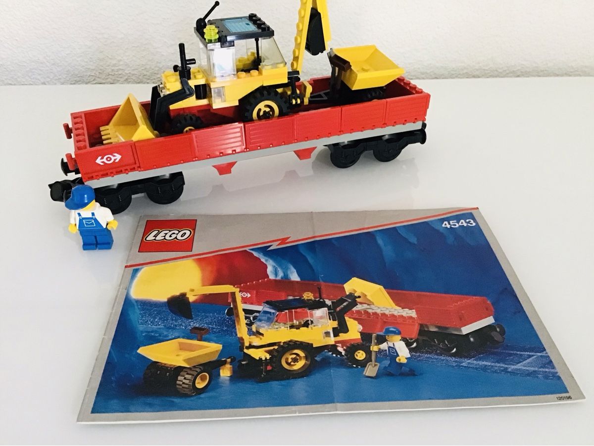 Lego Kit di costruzioni: LEGO 4543 Flachbeetwagen mit Traktor – Usato da Rodersdorf venduto da alfa03