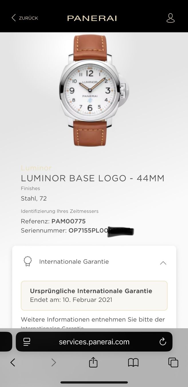 Panerai Orologi: PANERAI Luminor Base Logo PAM00775 – Usato da Birsfelden venduto da Mynos 6