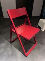 4 chaises neuves rouges  pliable en bois