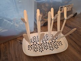 Abtropfgestell für Babyflaschen weiss guter Zustand