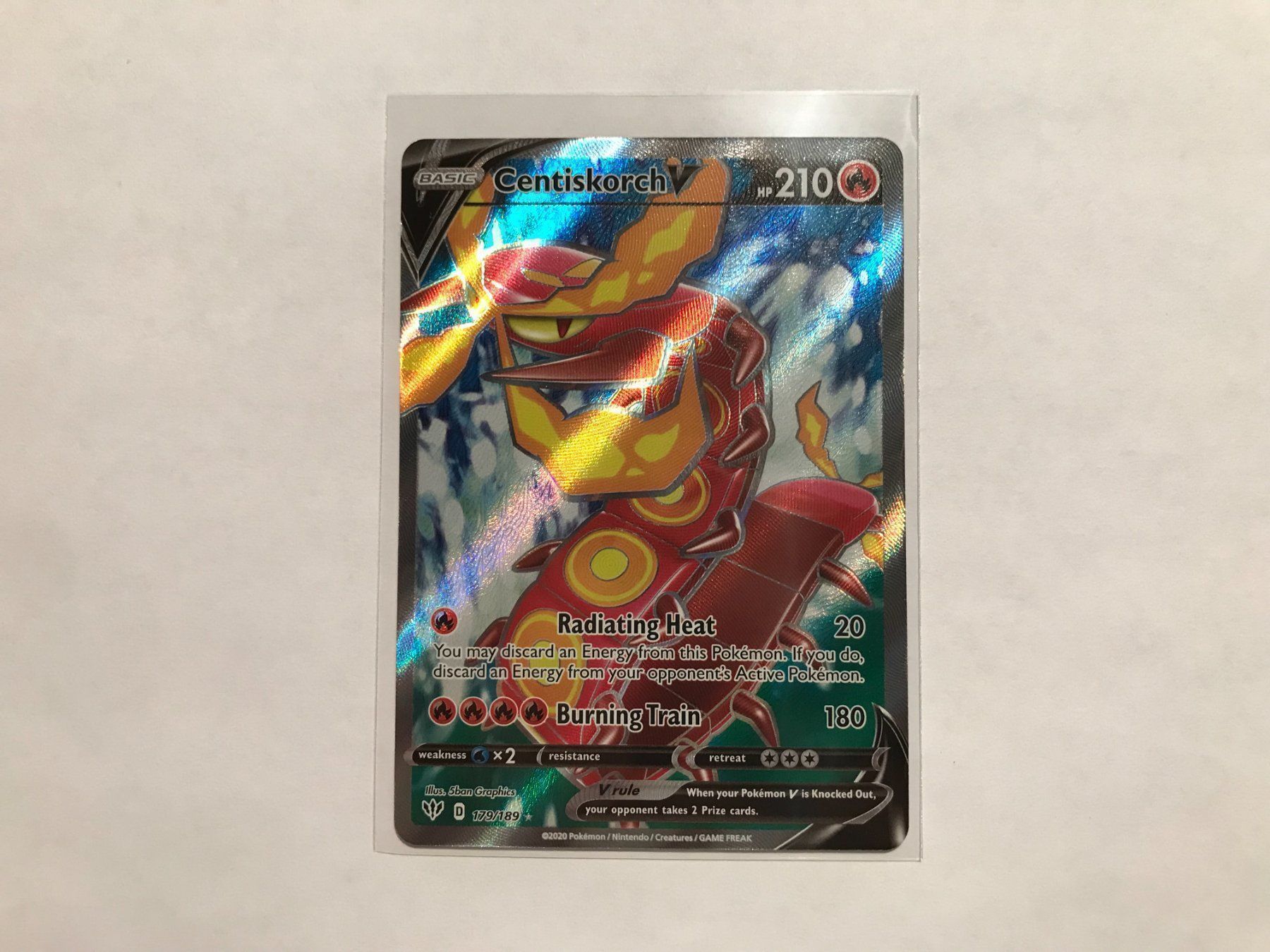 Pokémon Sammelbilder & Trading cards: Centiskorch V Fullart EN – Gebraucht aus Hagendorn von Pokecollectorch